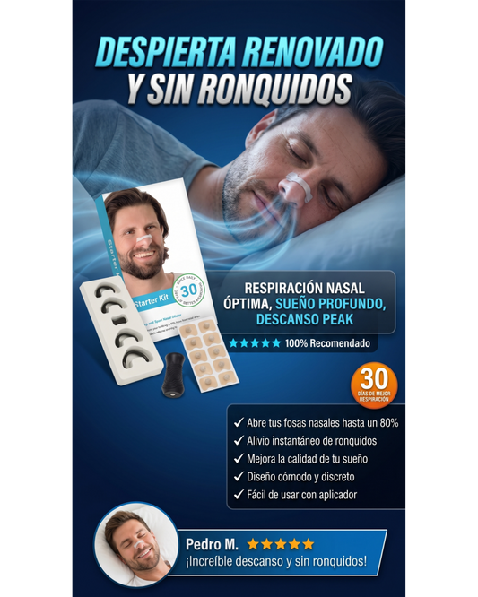 RespiraMax Banda Nasal Respiración✨